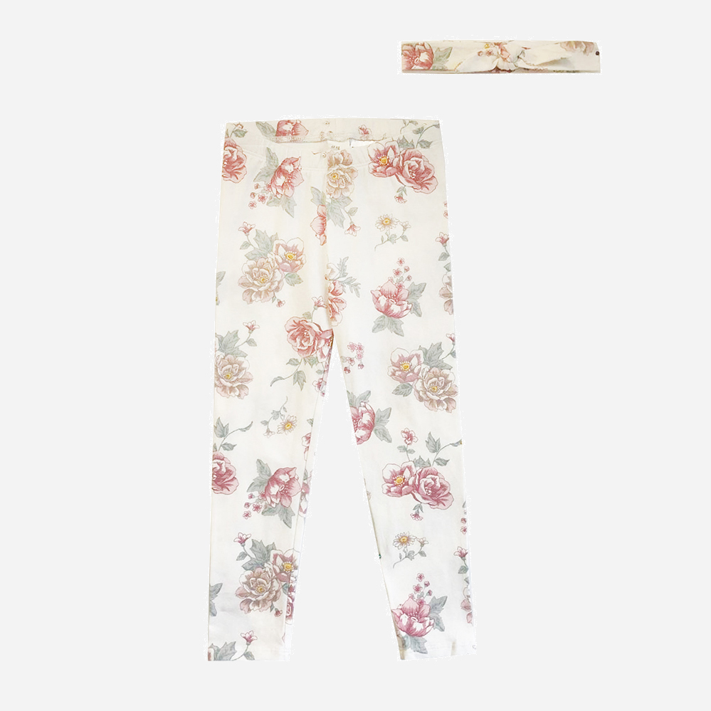 

Леггинсы + повязка H&M 931247b47 98 см Белые