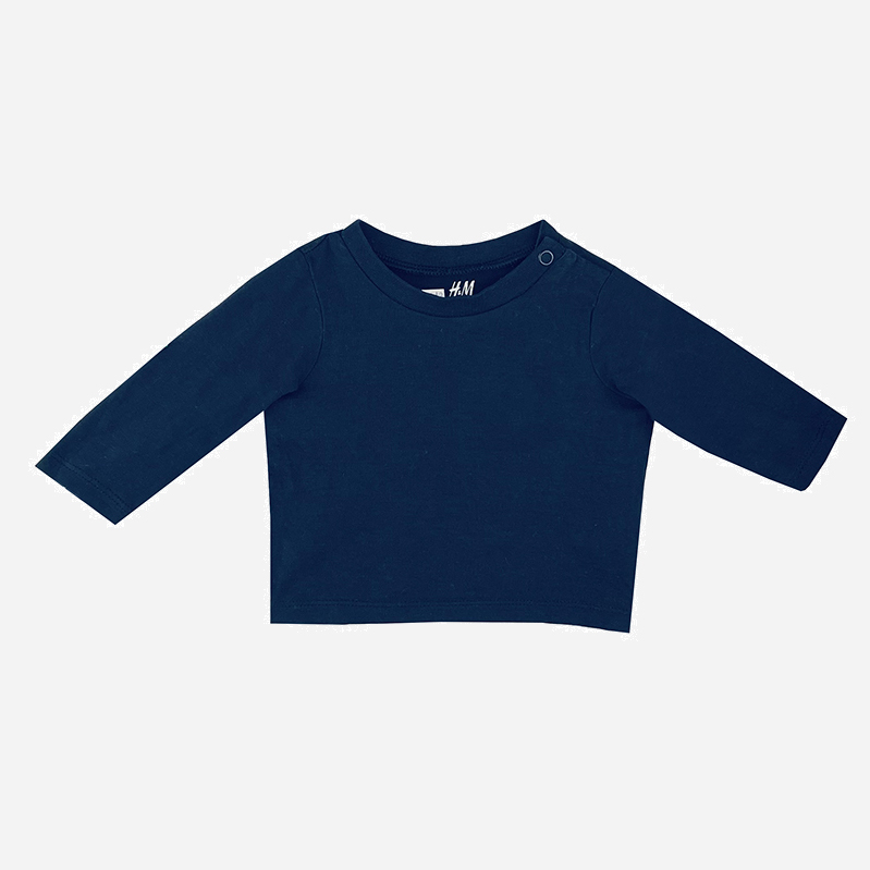 

Лонгслив H&M 954612b47 56 см Темно-синий