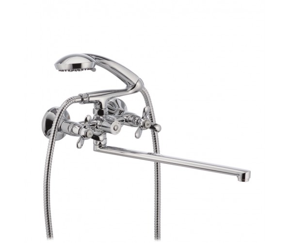 

Смеситель для ванны HAIBA VILTA 2-х руч. Chr-140 euro (HB0916)