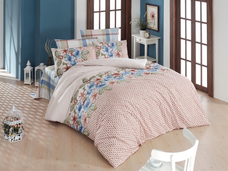 

Комплект постельного белья Ранфорс Турция САБИНА евро 200*220, наволочки 50*70 2шт.