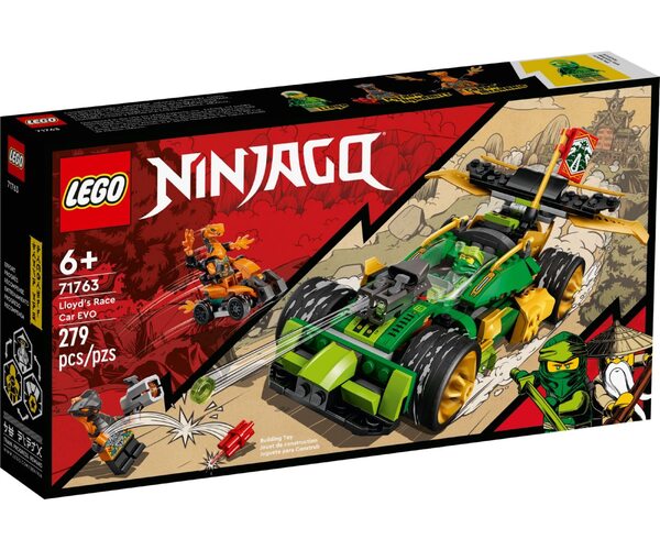 

Конструктор LEGO NINJAGO Гоночный автомобиль ЭВО Ллойда (71763)