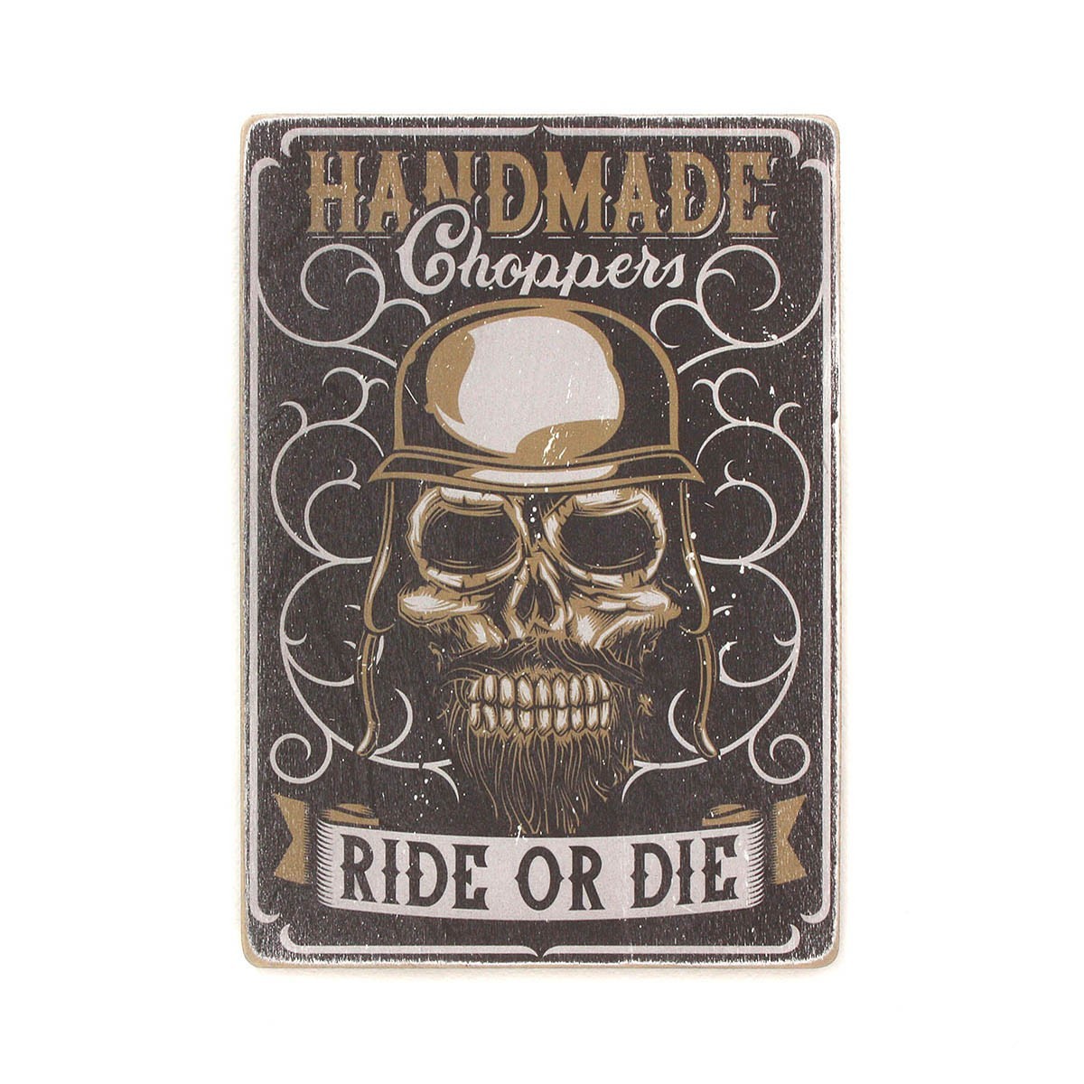 

Деревянный постер Wood Posters "Handmade choppers. Ride or die" (A3 формат, фанера)