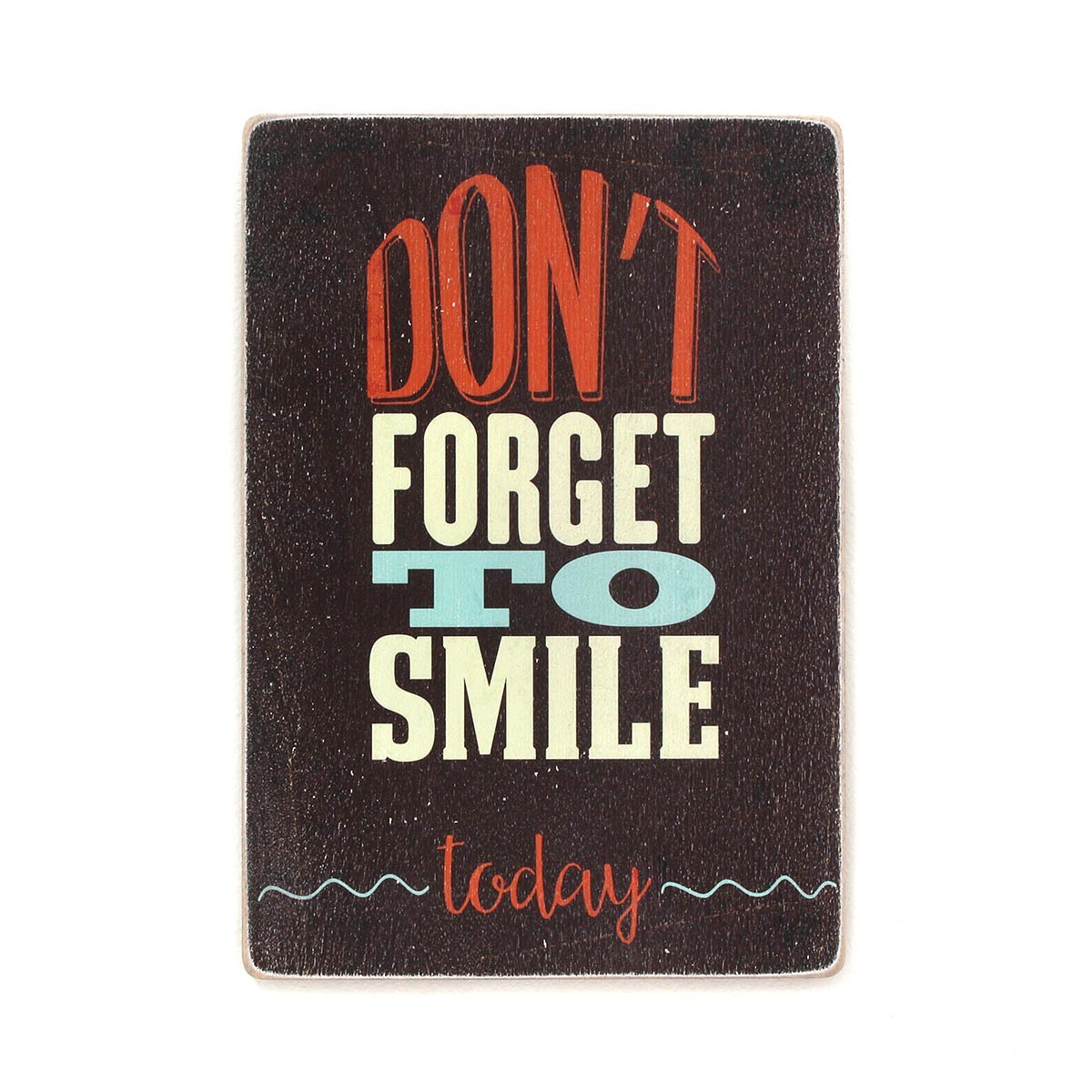 

Деревянный постер Wood Posters "Don’t forget to smile today. Brown background" (A1 формат, фанера)