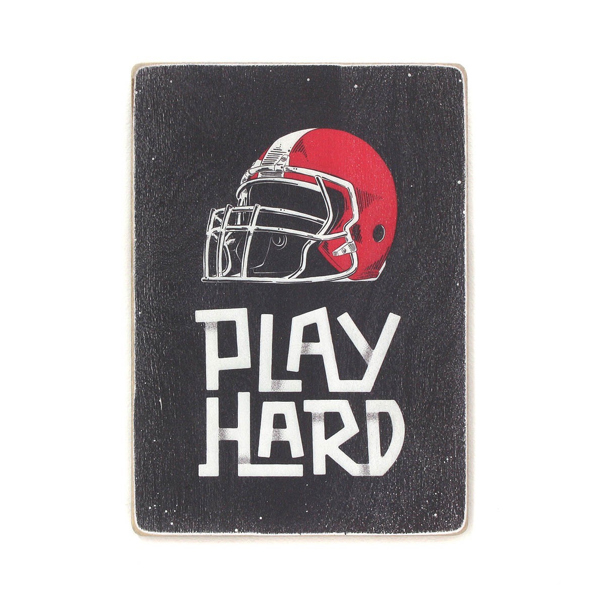 

Деревянный постер Wood Posters "Play hard" (A3 формат, фанера)