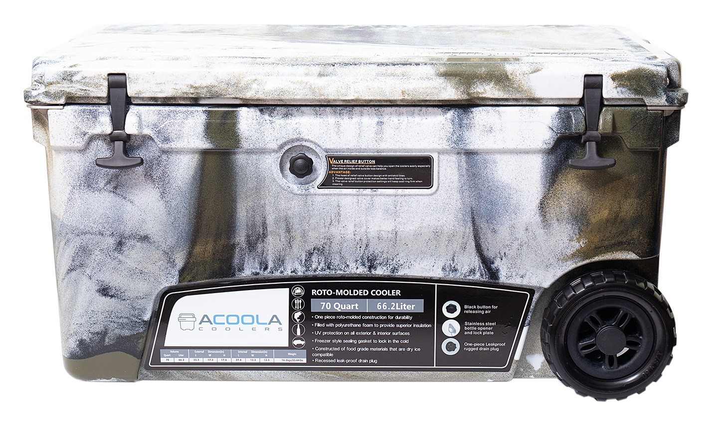 

Термоконтейнер ACOOLA 66л с колесами камуфляж (70QTWDC)