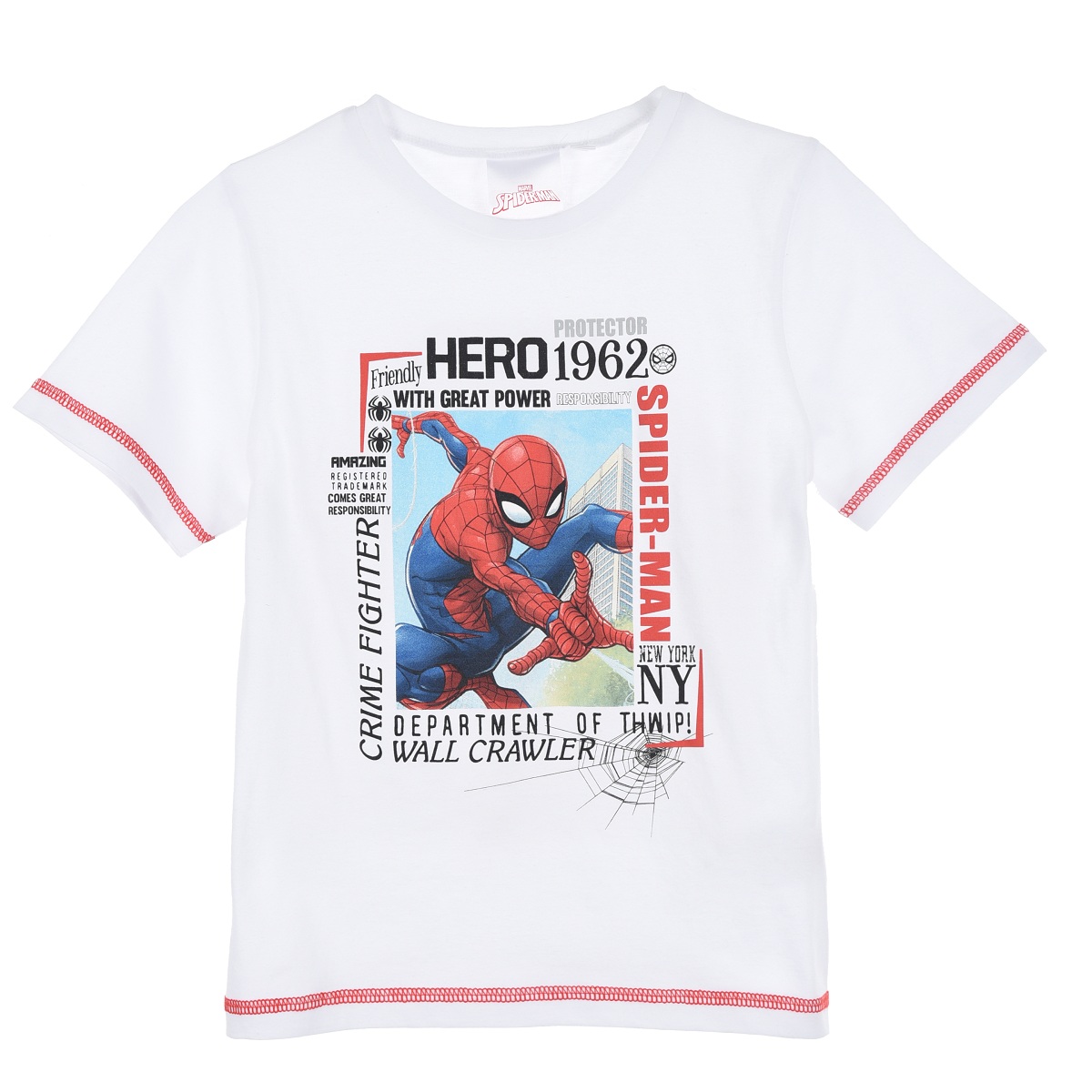 

Футболка Disney Spider Man (Человек Паук) 128 см Белый UE11162