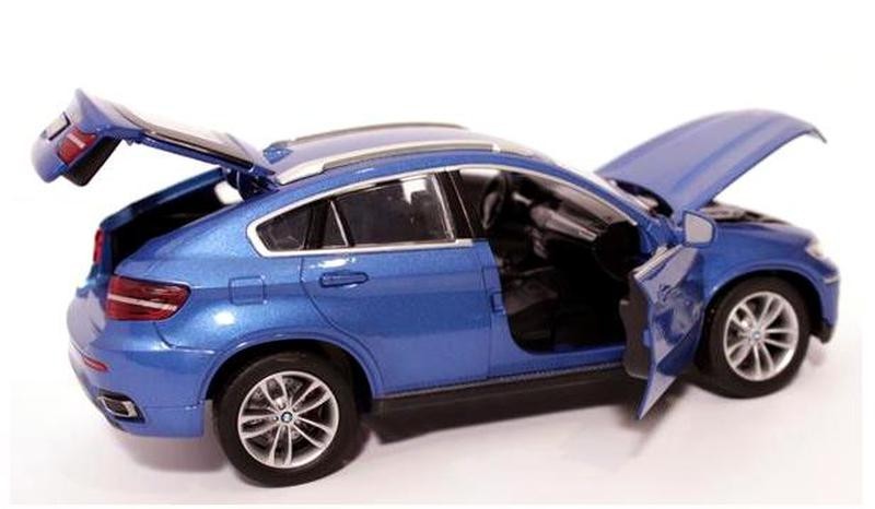 

Коллекционная металлическая машинка БМВ Автопром BMW X6 с инерцией в масштабе 1:26 Синий