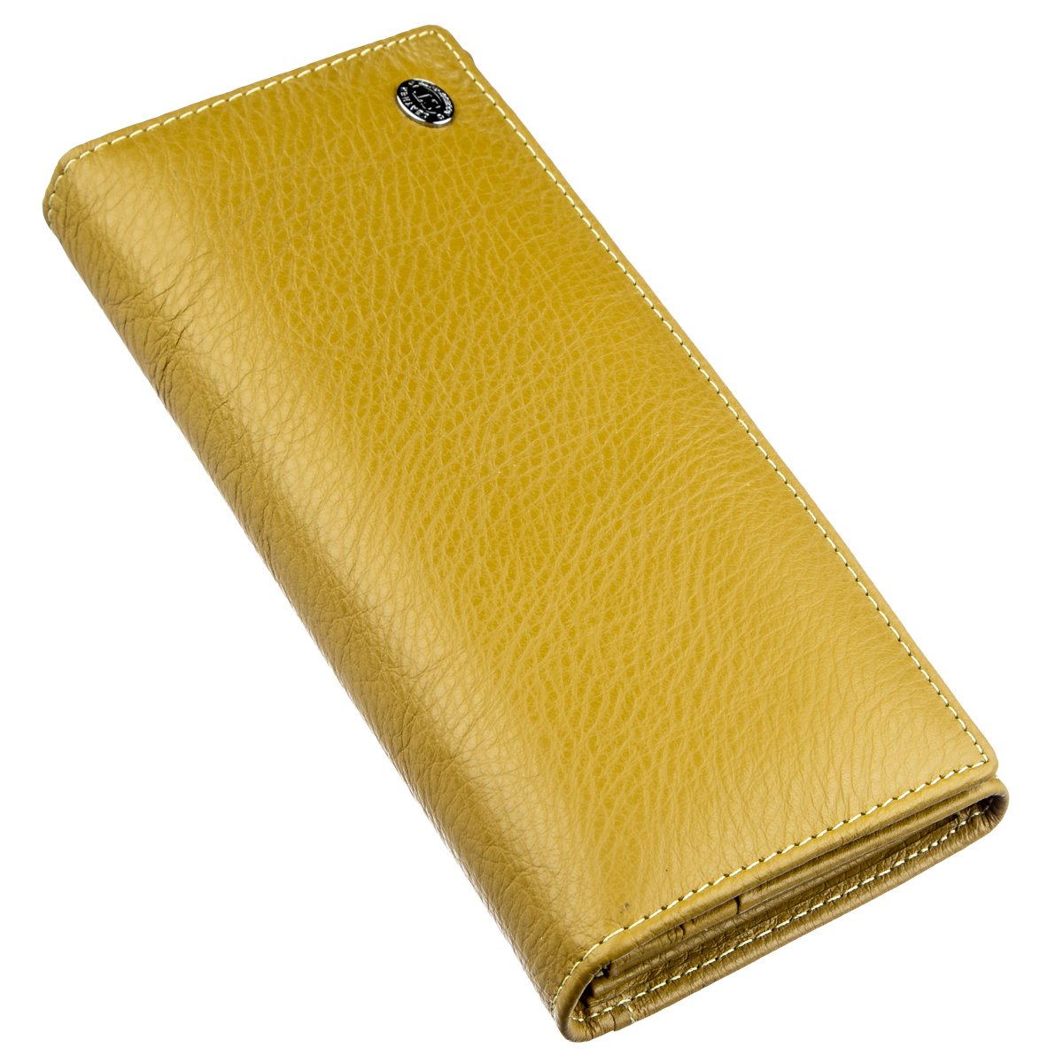 

Классический кошелек для женщин на магните ST Leather 18871 Горчичный