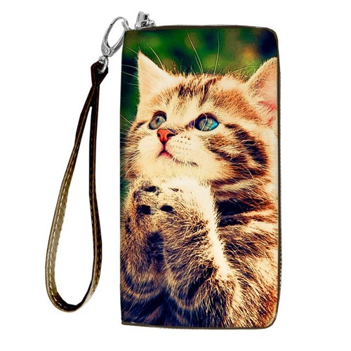 

Кошелёк на замке BIG (текстиль) Милый котенок Presentville 18,5х10 см 000174428