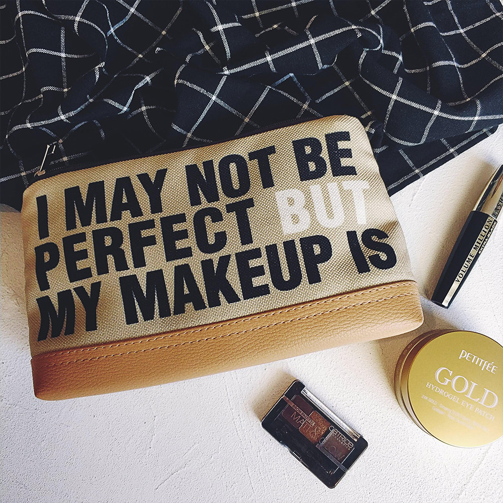 

Косметичка дорожная женская Lovely I may not be perfect but my makeup is Presentville 26х15х8 см 000175758