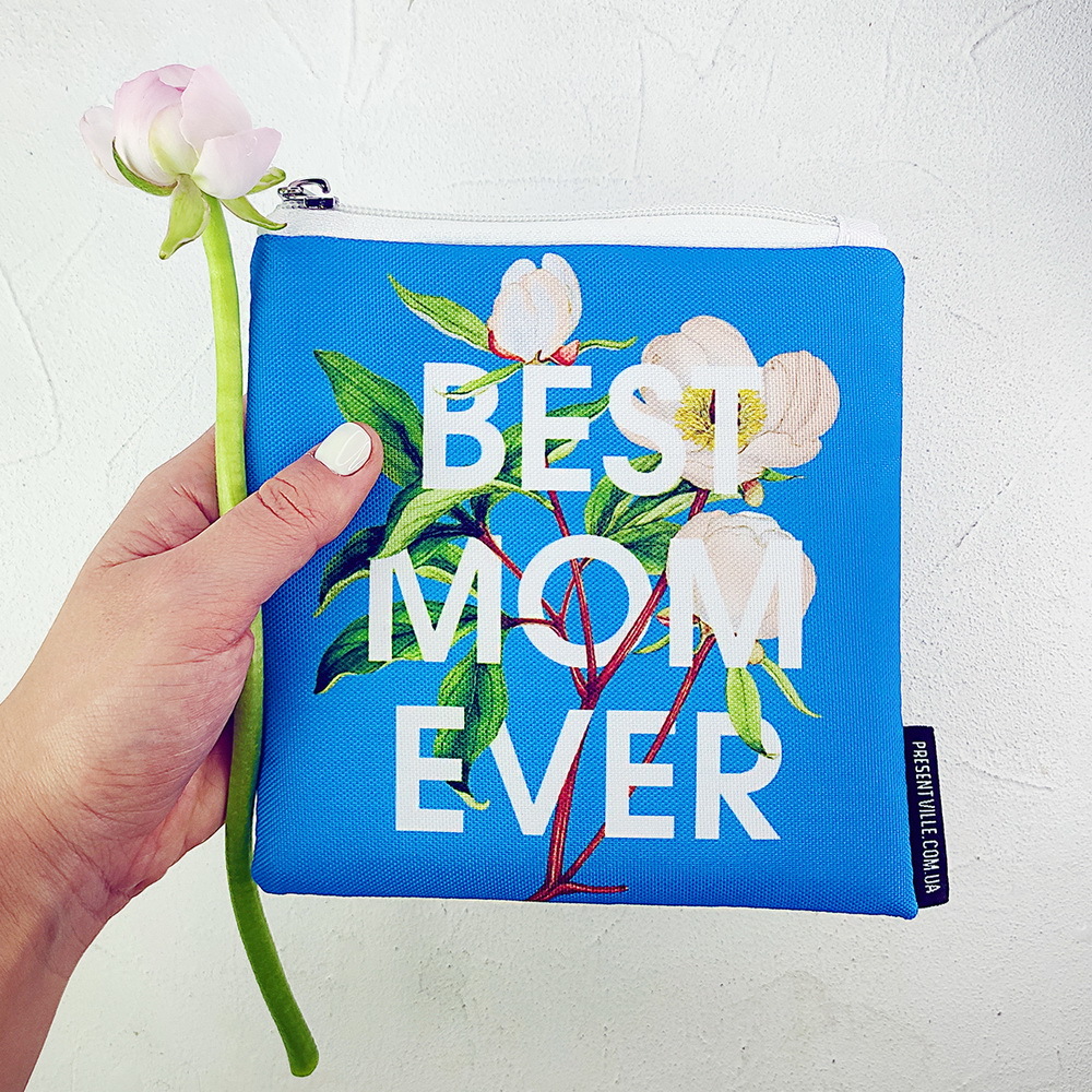 

Косметичка квадратная Basic Best mom ever Presentville 16х16 см 000179711