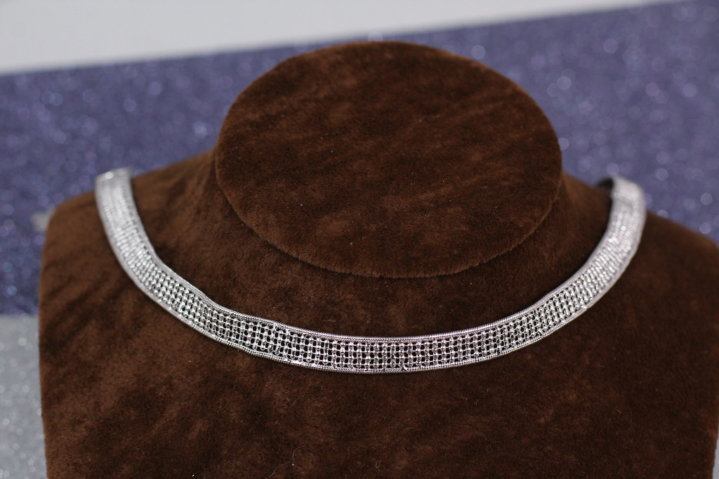 

Цепочка Xuping Jewelry сеточка 43 см ширина 8 мм серебристая