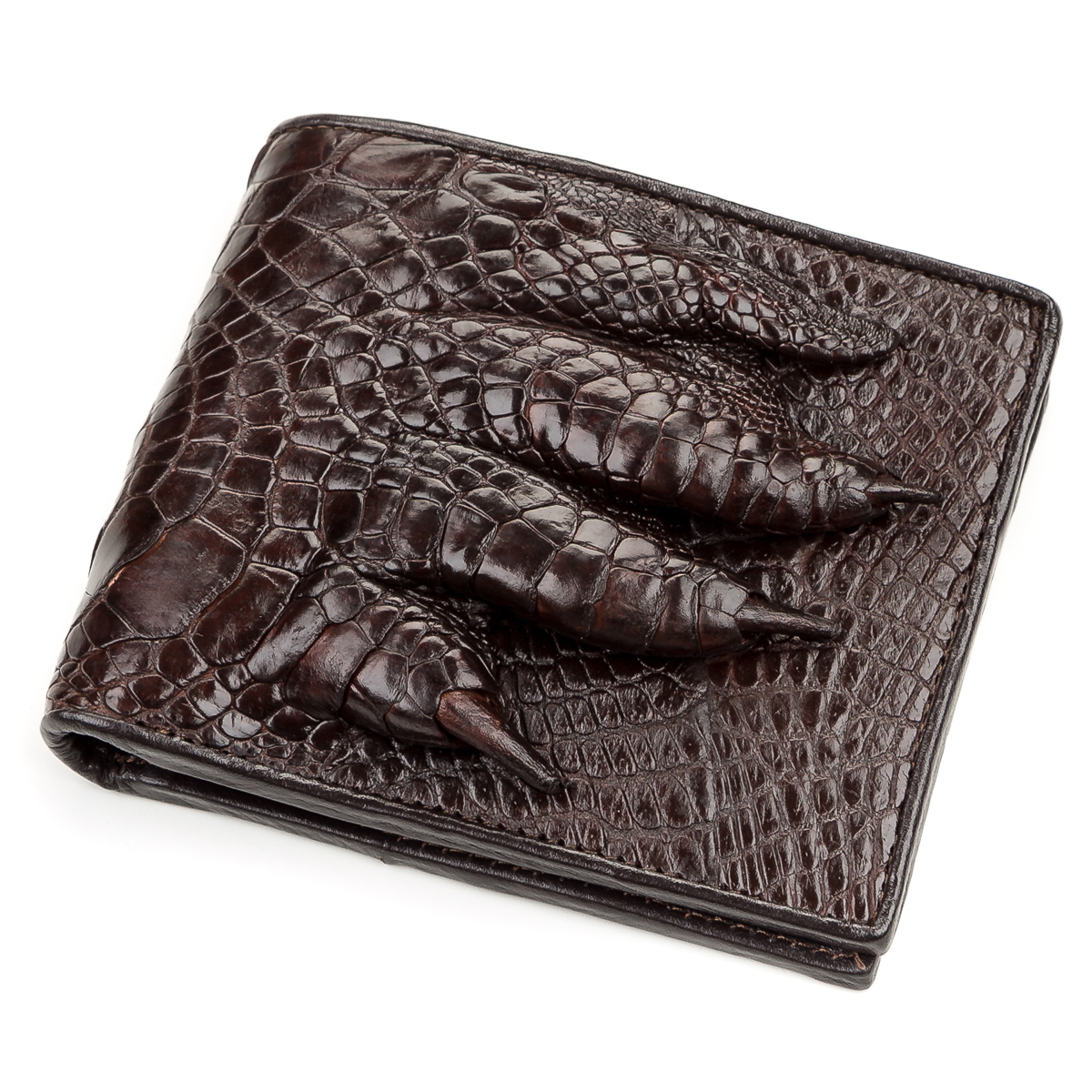 

Портмоне CROCODILE LEATHER 18196 из натуральной кожи крокодила Коричневое
