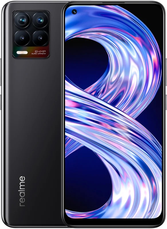 

Мобильный телефон Realme 8 6/128GB Cyber Black