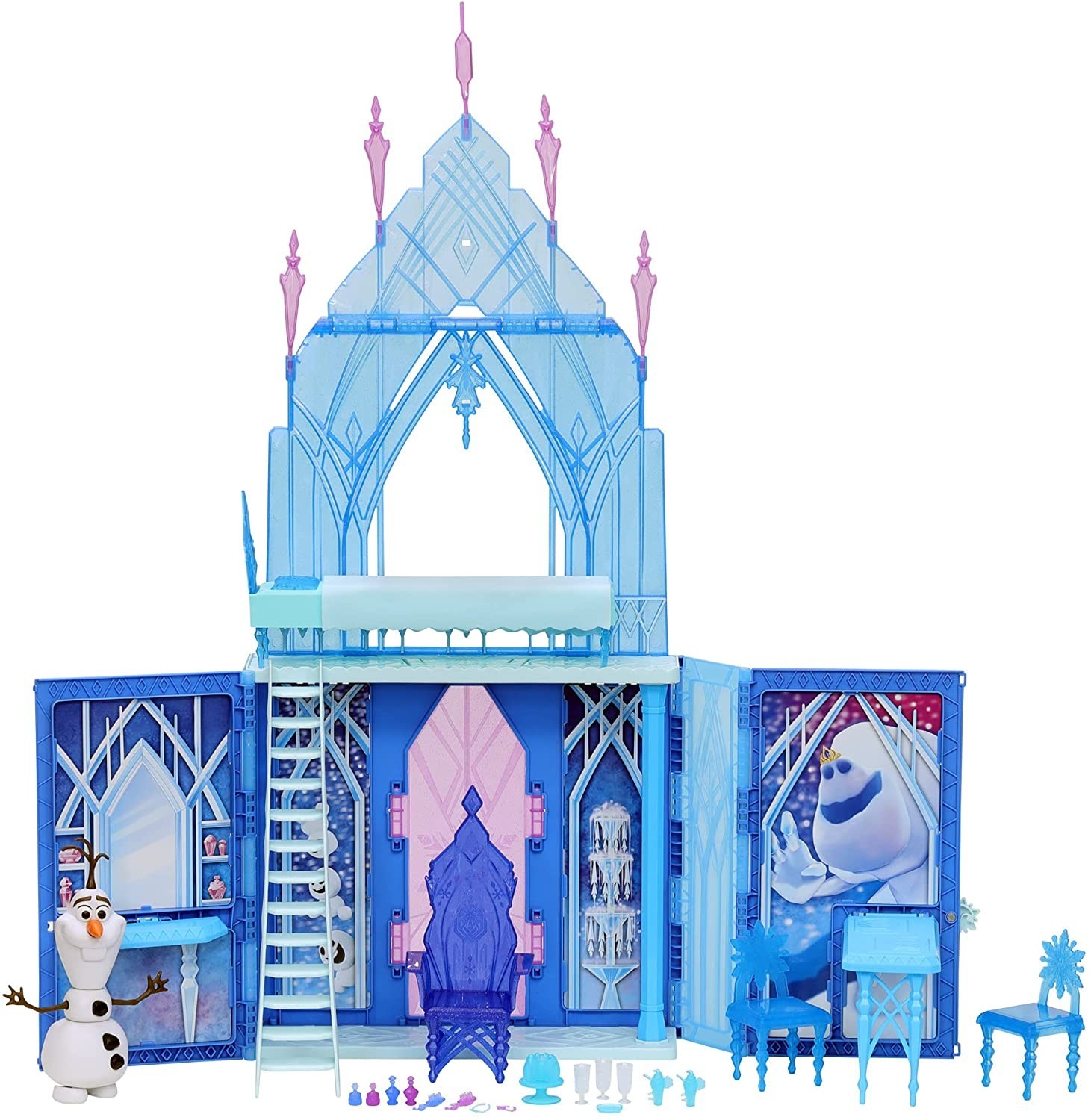 

Игровой набор Hasbro Disney Frozen 2 Elsa's Fold and Go Ice Palace Холодное сердце Переносной замок Эльзы (F1819)