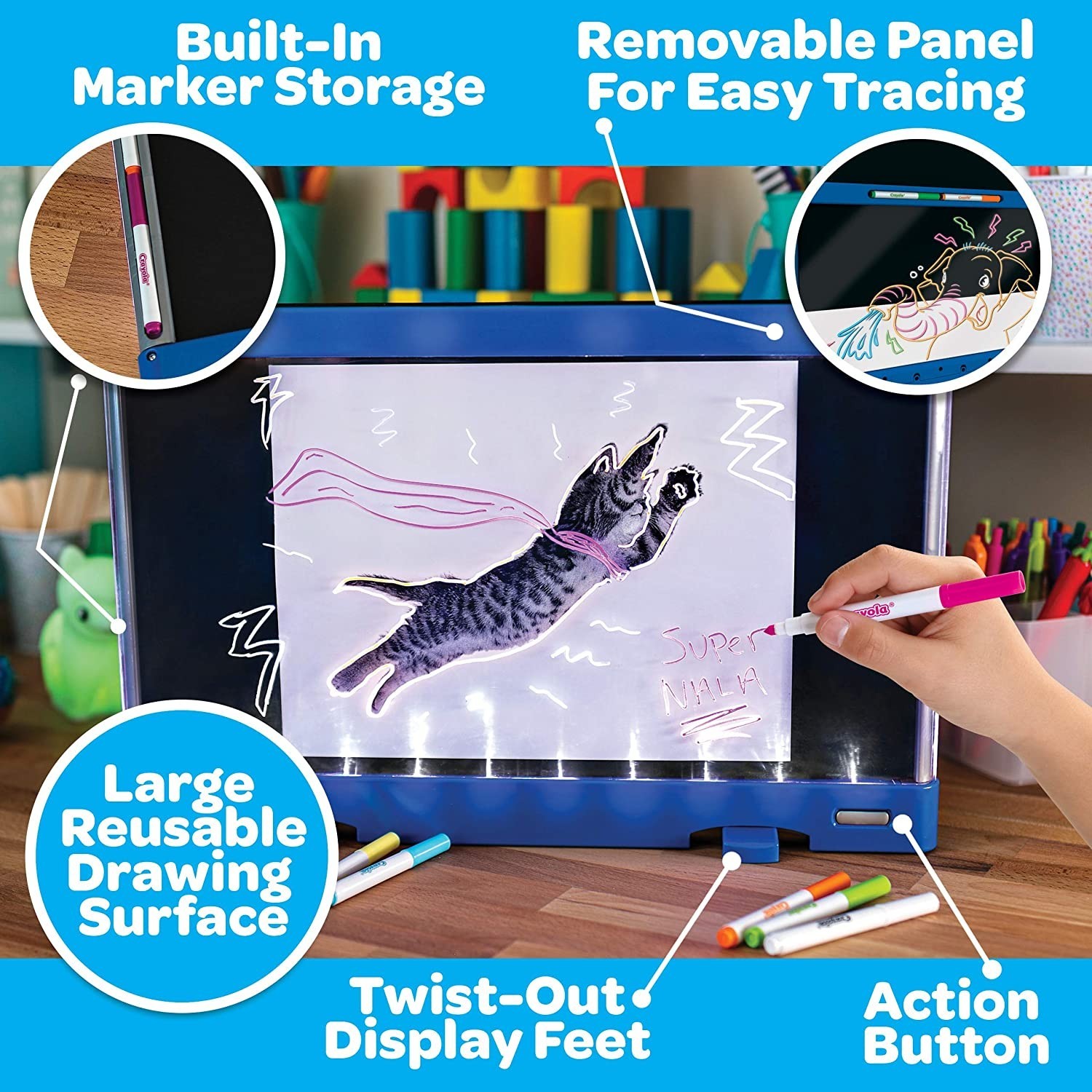 Crayola magnetic hot sale drawing board