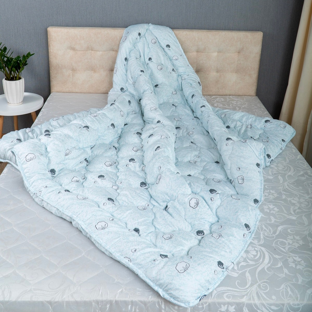 

Одеяло Arda «Cotton» белое с рисунком 175х215cm