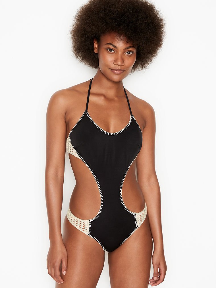 

Сдельный купальник Victoria's Secret с вязаными элементами 1159759163 (Черный/Белый, Сдельный купальник Victoria's Secret с вязаными элементами 1159759163 (Черный/Белый, XL)