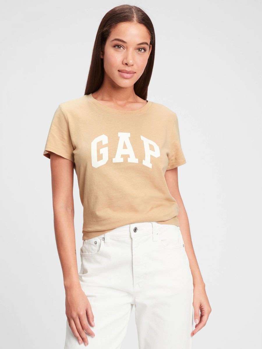 

Женская летняя футболка GAP 1159759261 (Бежевый, XXL)