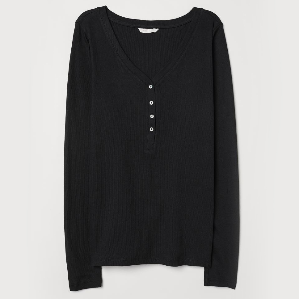 

Лонгслив H&M 6816579log  Черный, Лонгслив H&M 6816579log XS Черный