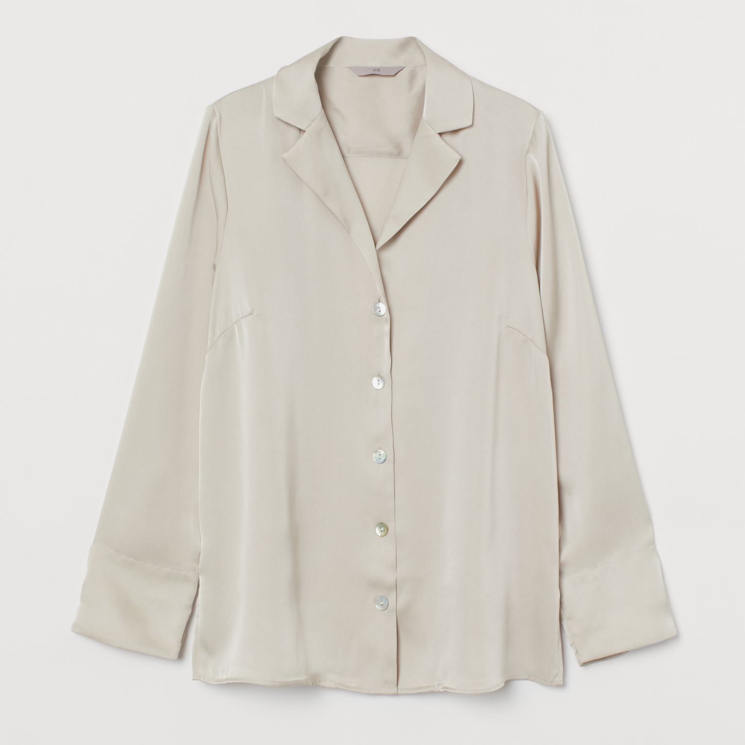 

Рубашка H&M 9618883abr  Светло-бежевая, Рубашка H&M 9618883abr L Светло-бежевая