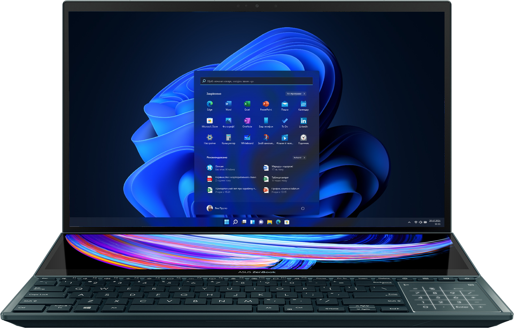 Ноутбук Asus Zenbook Pro Duo 15 Oled Ux582hm Ky037x 90nb0v11 M01000 Celestial Blue низкие 5599
