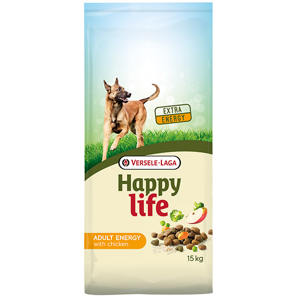 

Cухой корм Happy Life Adult Energy with Chicken для взрослых энергичных собак с курицей 15 кг