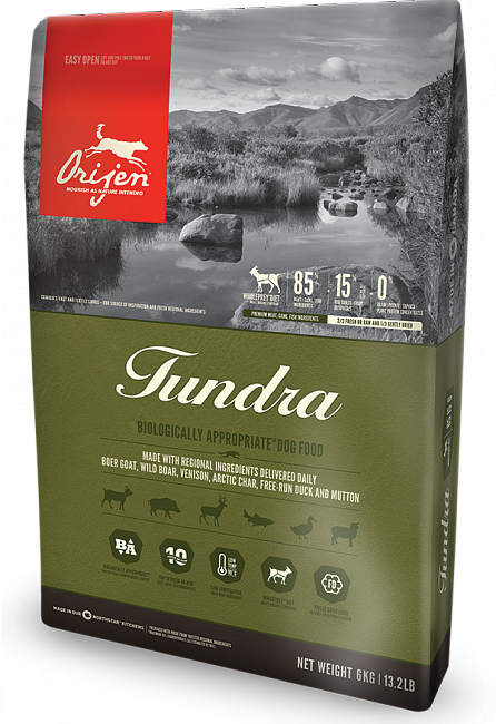 

Сухой корм Orijen Tundra Dog для собак всех пород и всех стадий жизни 6 кг