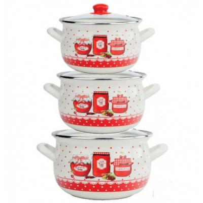 

Набор посуды Gusto Пряности 2,1л/3,1л/4л GT-T-3-S