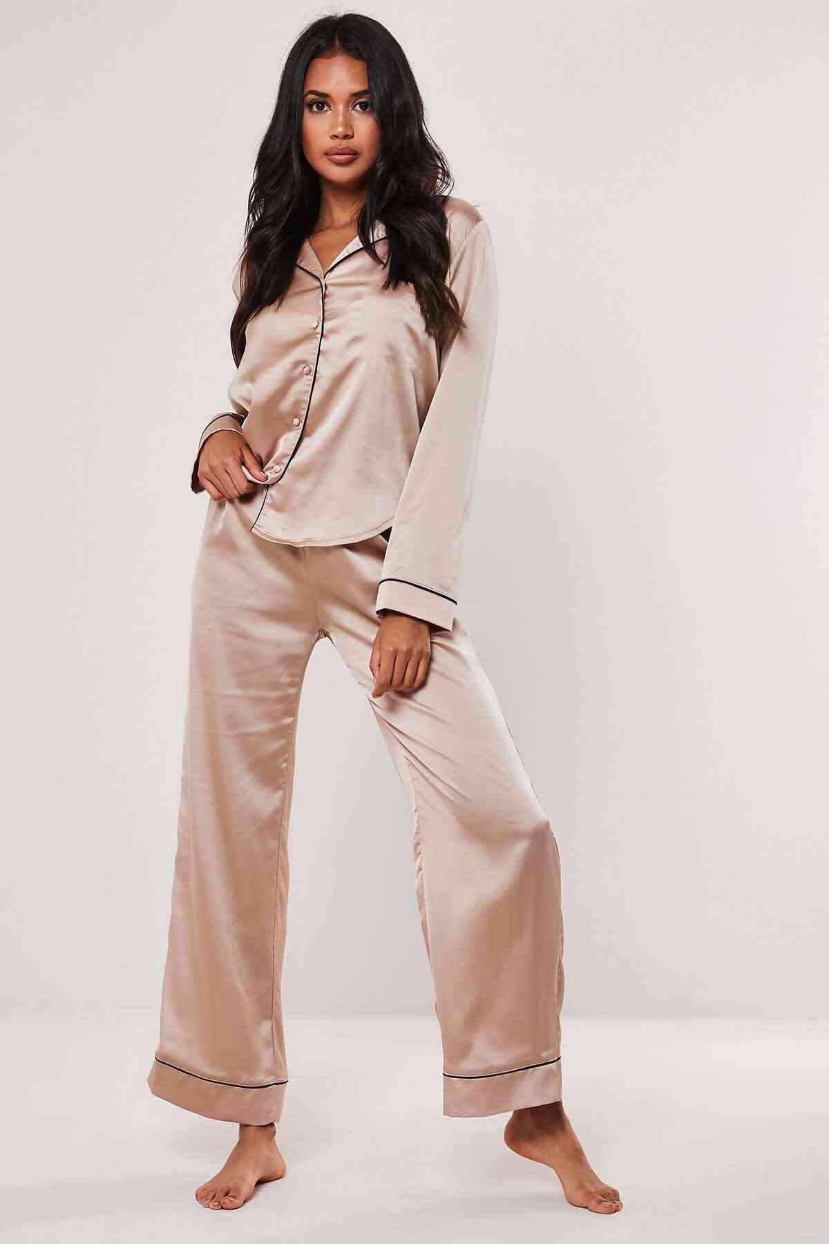 

Жіночий піжамний комплект зі штанами Merry See MS2333 бежевий, Жіночий піжамний комплект зі штанами Merry See MS2333 бежевий M