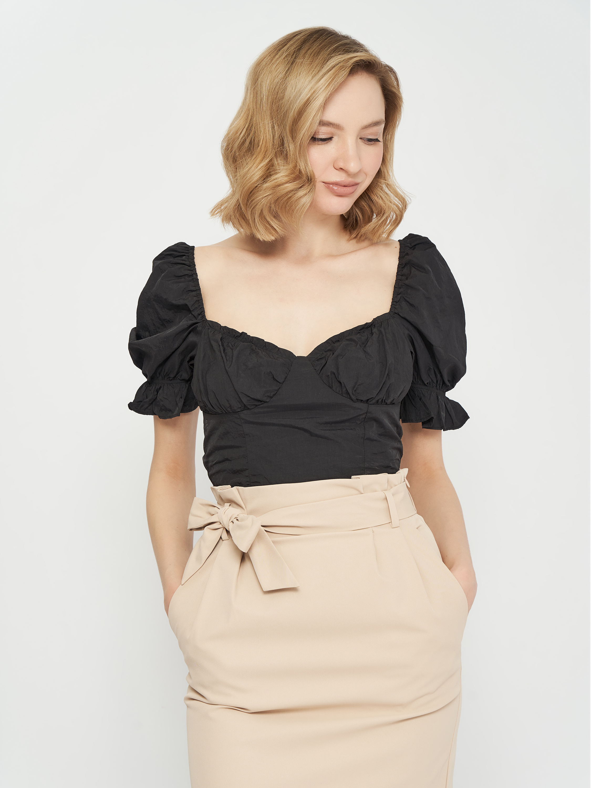 

Топ H&M 09336752  Черный, Топ H&M 09336752 38 Черный