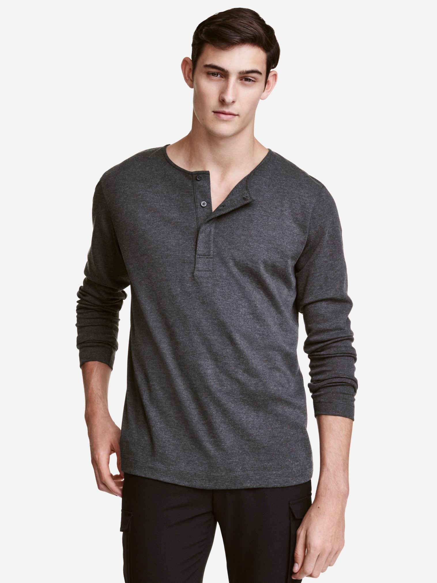 

Лонгслив H&M 04-0393532-007  Темно-серый (СА2000001495001, Лонгслив H&M 04-0393532-007 XL Темно-серый (СА2000001495001)