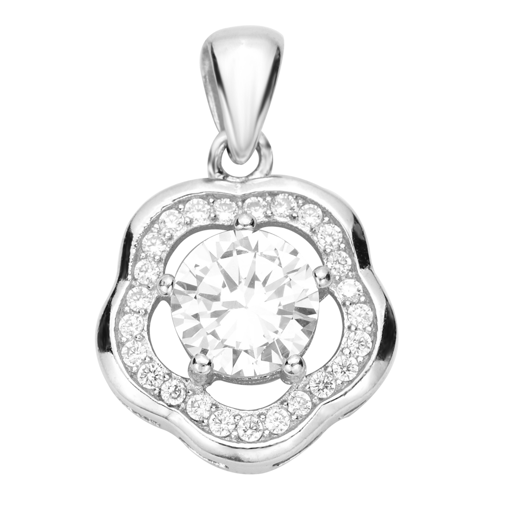 

Серебряный кулон с цирконием 000122305