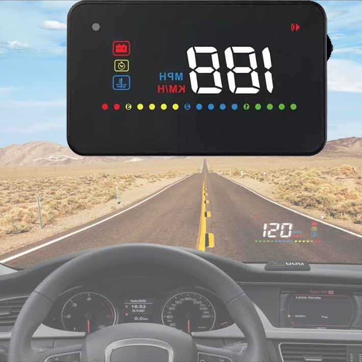 Автомобильный дисплей HUD A200 проектор приборной панели на лобовое ...