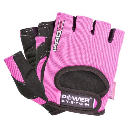 

Перчатки для фитнеса и тяжелой атлетики Power System Pro Grip PS-2250 женские Pink черно-розовый XS