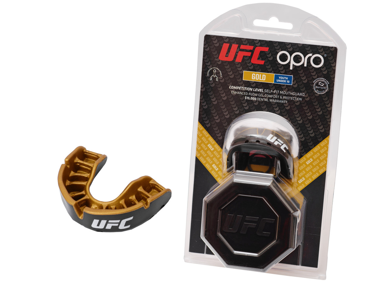 

Капа OPRO Junior Gold UFC Hologram Black Metal/Gold (art.002260001)