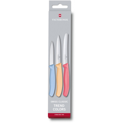 

Набор ножей Victorinox SwissClassic Paring Set 3 шт Light Blue, Orange, Red (6.7116.34L1)
