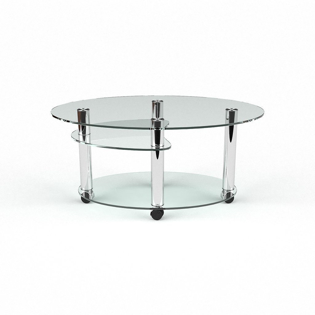 

Журнальный столик на колесиках Seria A "Кордова" (450 x 900 x 600) прозрачное стекло 8/ 6 / 6 мм