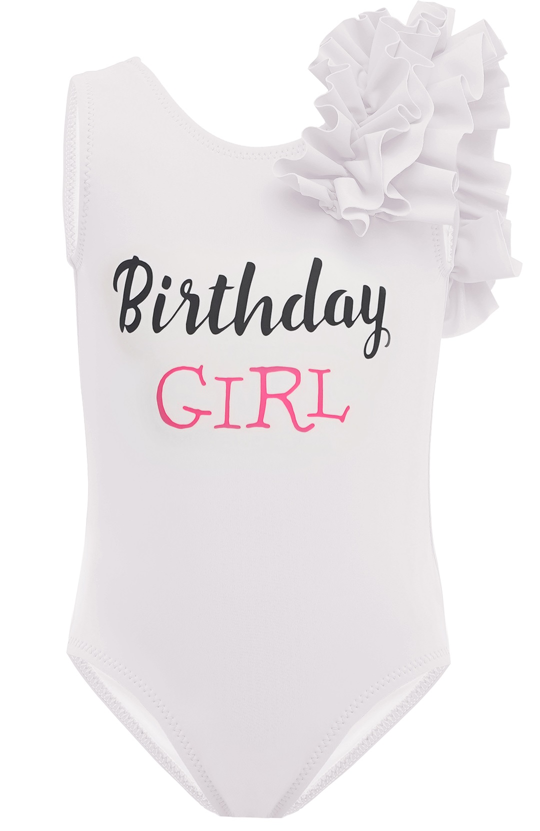 

Купальник “Birthday Girl” на день рождения от BabyLadySwim K3N008 80 см Белый с повязкой на голову (K3N00880)
