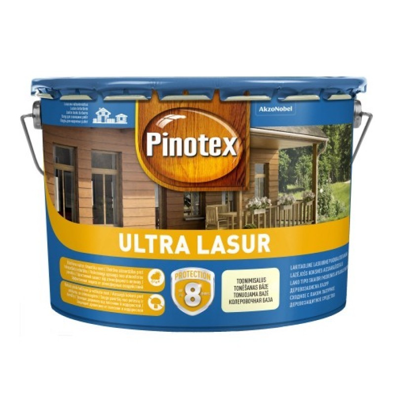 

Высокоустойчивое средство для защиты древесины PINOTEX ULTRA LASUR 10 л тик