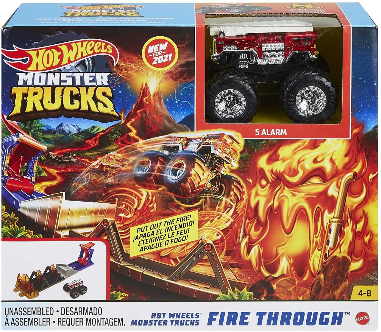 

Набор Хот Вилс Прыжки через огонь Hot Wheels Monster Trucks Fire Through Hero GYL12