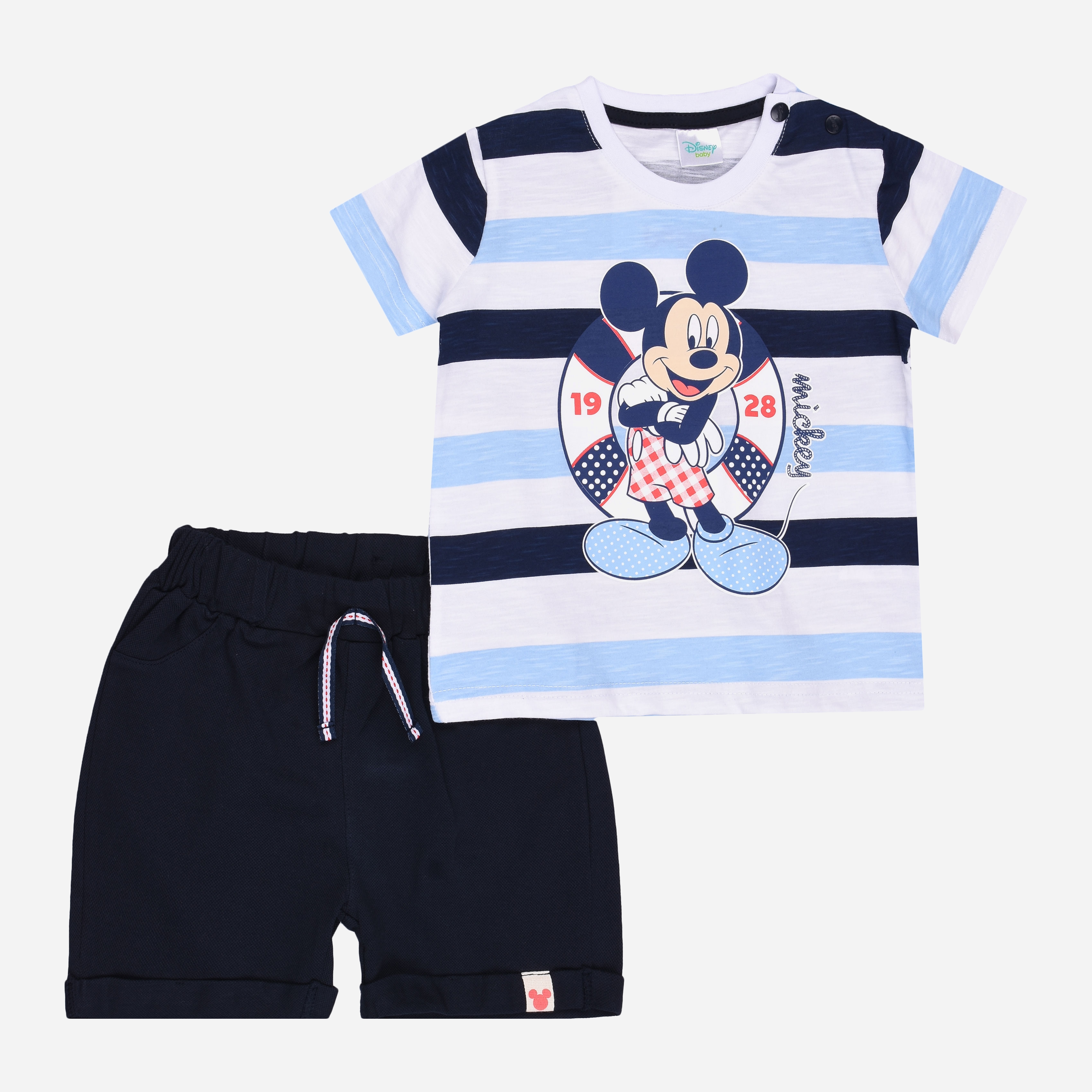 

Костюм (футболка + шорты) Disney Mickey Mouse MC15453 80-86 см Разноцветный