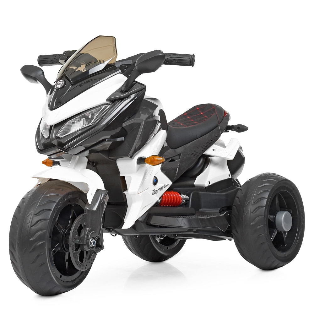 

Детский мотоцикл BAMBI M 4274 EL-1, кожаное сиденье, белый
