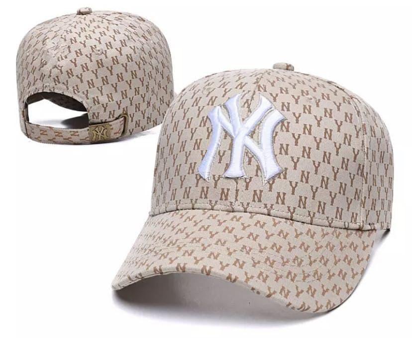 

Бейсболка Jsstore New York Yankees NY MLB Буквы Бежевая 56-59см