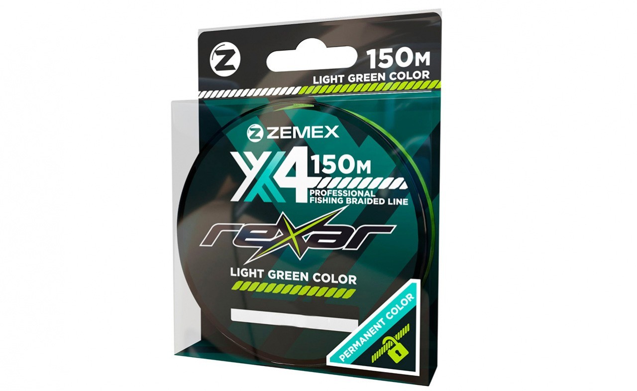 

Шнур Zemex Rexar X4 150м #1.0/0.16мм 7.27кг/16lb