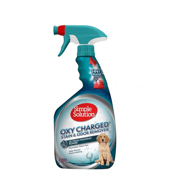 

Simple Solution Oxy Charged Stain&Odor Remover - нейтрализатор запаха и пятен, с активным кислородом (945 мл)