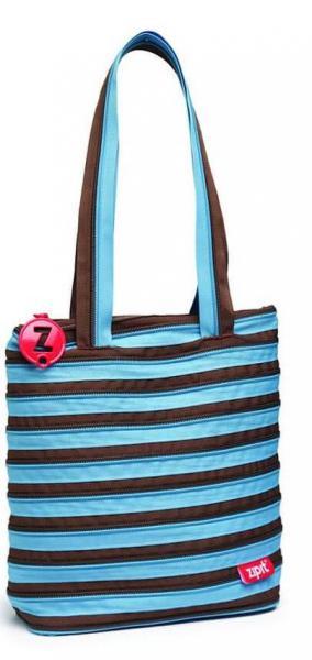 

Сумка Zipit Premium Tote / Beach Ocean Blue & Soft Brown (ZBN-4)
