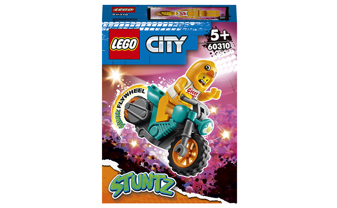 

Конструктор LEGO Stunt Курча на каскадерському мотоциклі 10 деталей (60310)