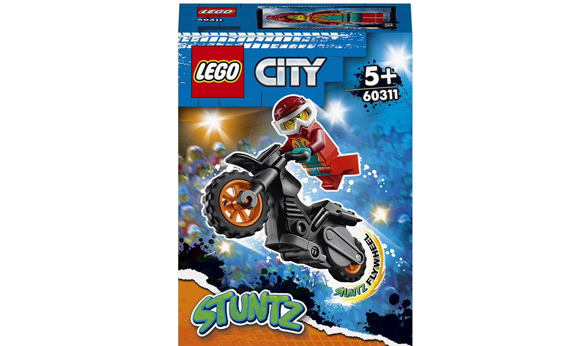 

Конструктор LEGO Stunt Вогняний каскадерський мотоцикл 11 деталей (60311)