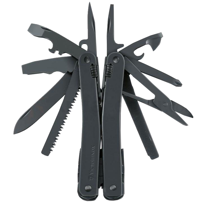 

Нож складной, мультитул Victorinox Swisstool Spirit XBS (23 функции) Черный